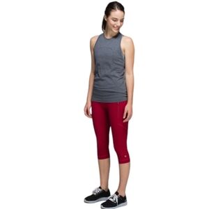 Lululemon Passion Crop II in Deepest Cranberry Luxtreme Pockets Size 4